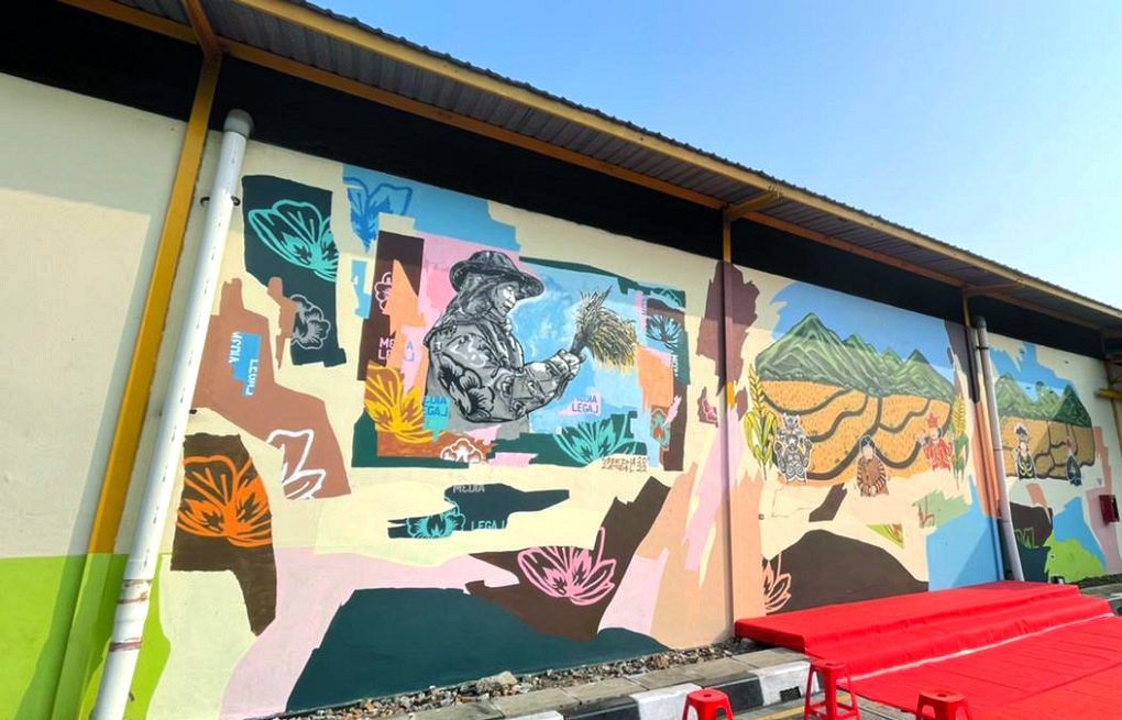 Mural Di Pasar Induk Beras Cipinang, Gemah Ripah Loh Jinawi