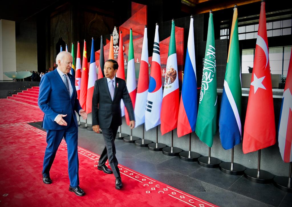 Presiden Jokowi Dengan Presiden AS Joe Biden Lakukan Pertemuan Bilateral