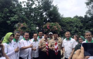 Ketua Umum HKTI Bersama Kwarnas Gerakan Pramuka Kerjasama Pelatihan Pertanian Dan Perikanan 