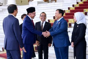 Menhan Prabowo Subianto Hadiri Upacara Penyambutan Kunjungan PM Malaysia Di Istana Bogor