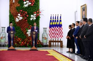 Menhan Prabowo Subianto Hadiri Upacara Penyambutan Kunjungan PM Malaysia Di Istana Bogor