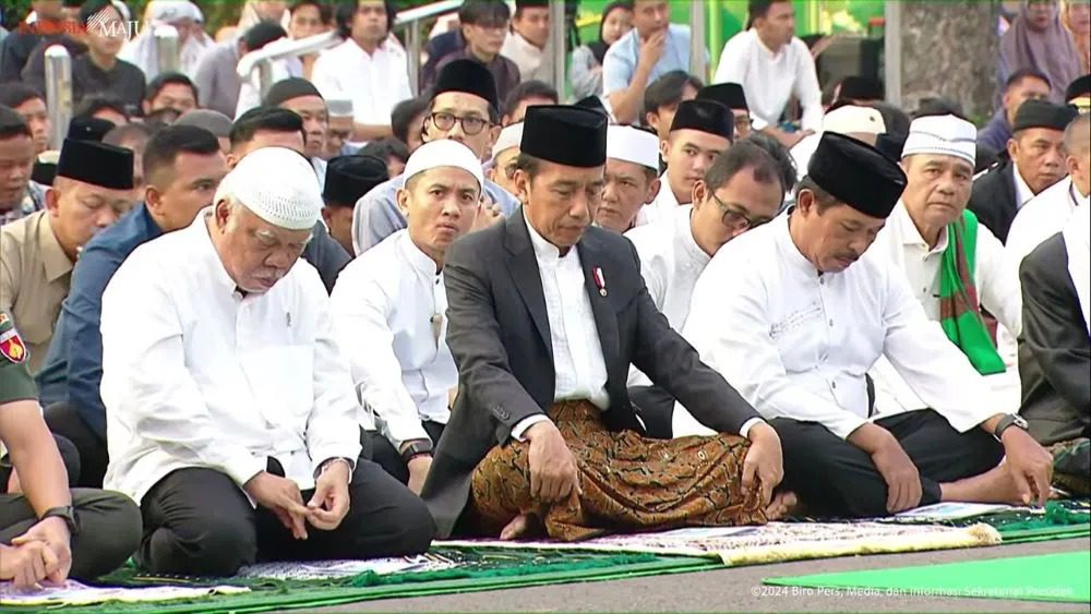 Presiden Jokowi Shalat Eid Idul Adha di Semarang