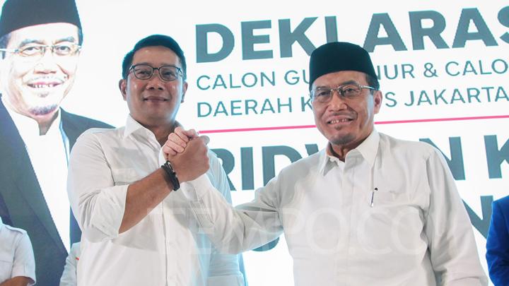 Ridwan Kamil – Suswono Resmi Maju Pilgub DKI Jakarta