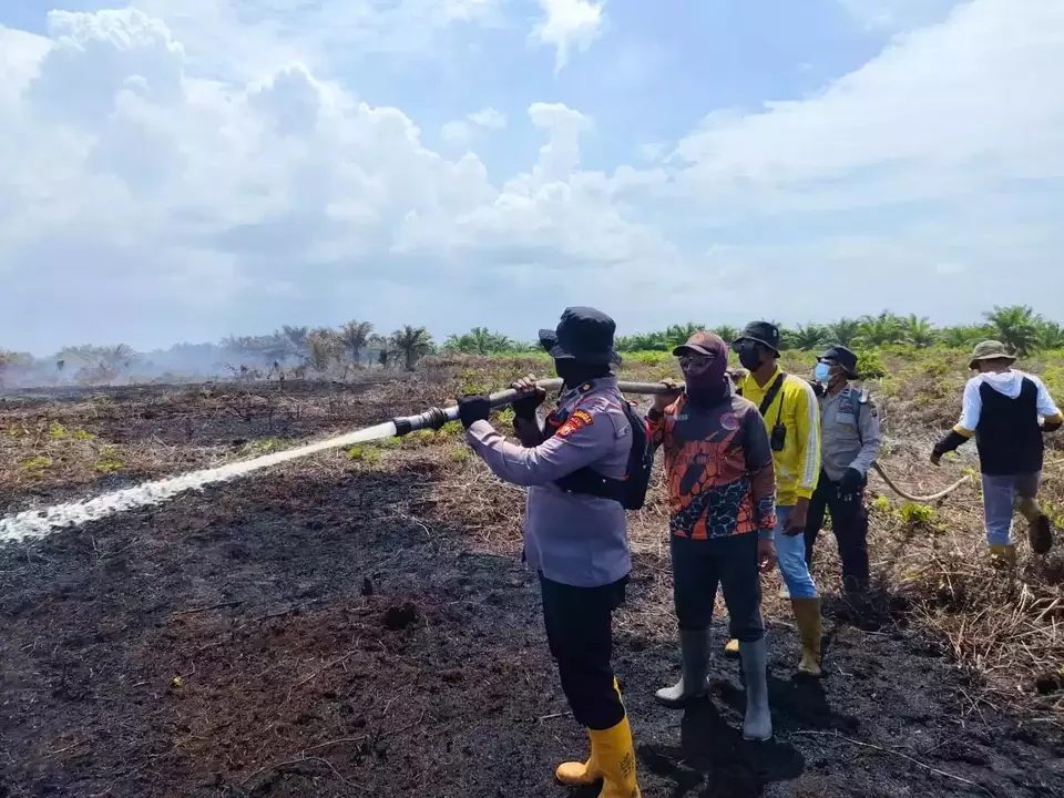 2 Hektar Lahan Gambut di Bengkalis Terbakar